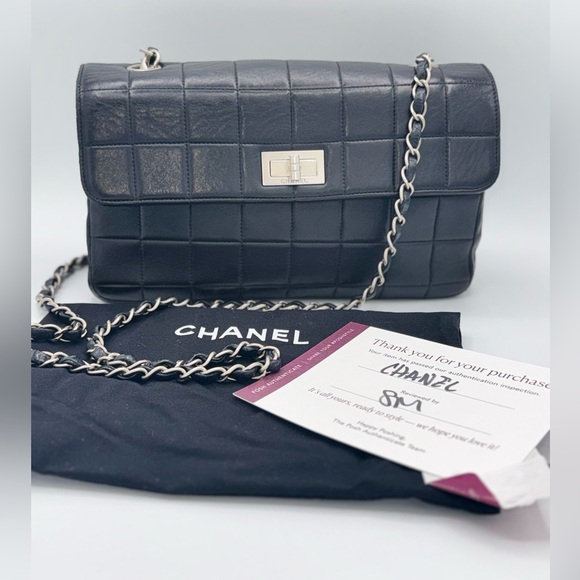 Chanel Lambskin Reissue Chocolate Bar Flap Black - Picture 12 of 14
